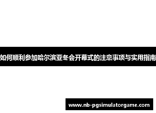 如何顺利参加哈尔滨亚冬会开幕式的注意事项与实用指南